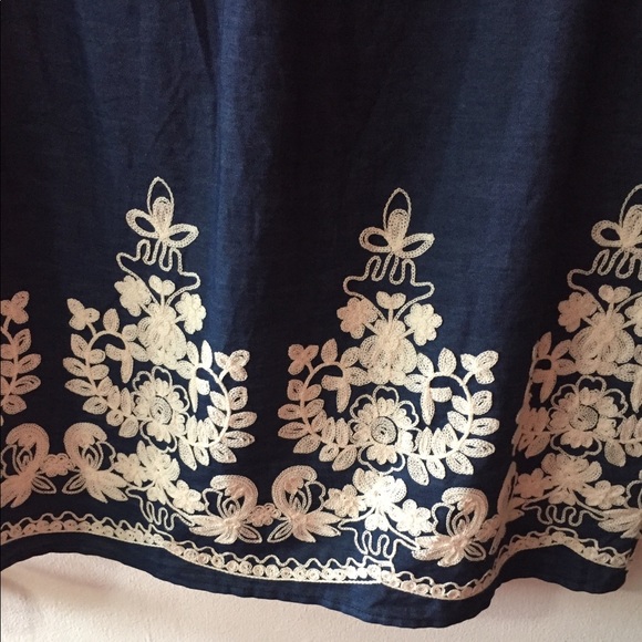 Brand new blue with white stitching dress! - Picture 4 of 6